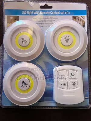 Led Light With Remote Control Set of 3.
