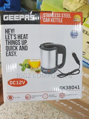 Geepas Stainless Steel Car Kettle