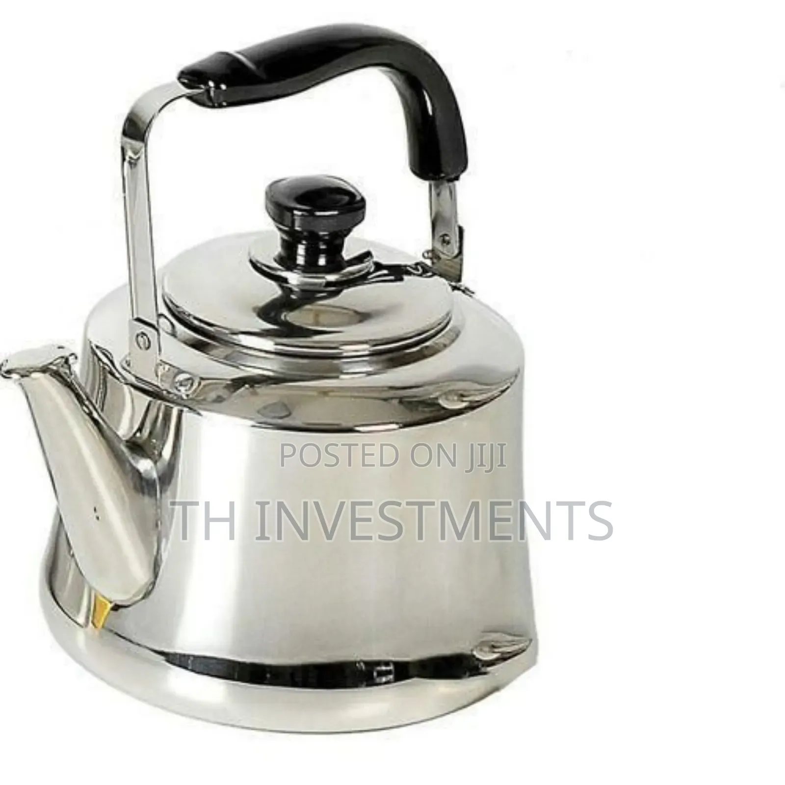 Heavy Duty Non-Electric Whistling Kettle-Silver 