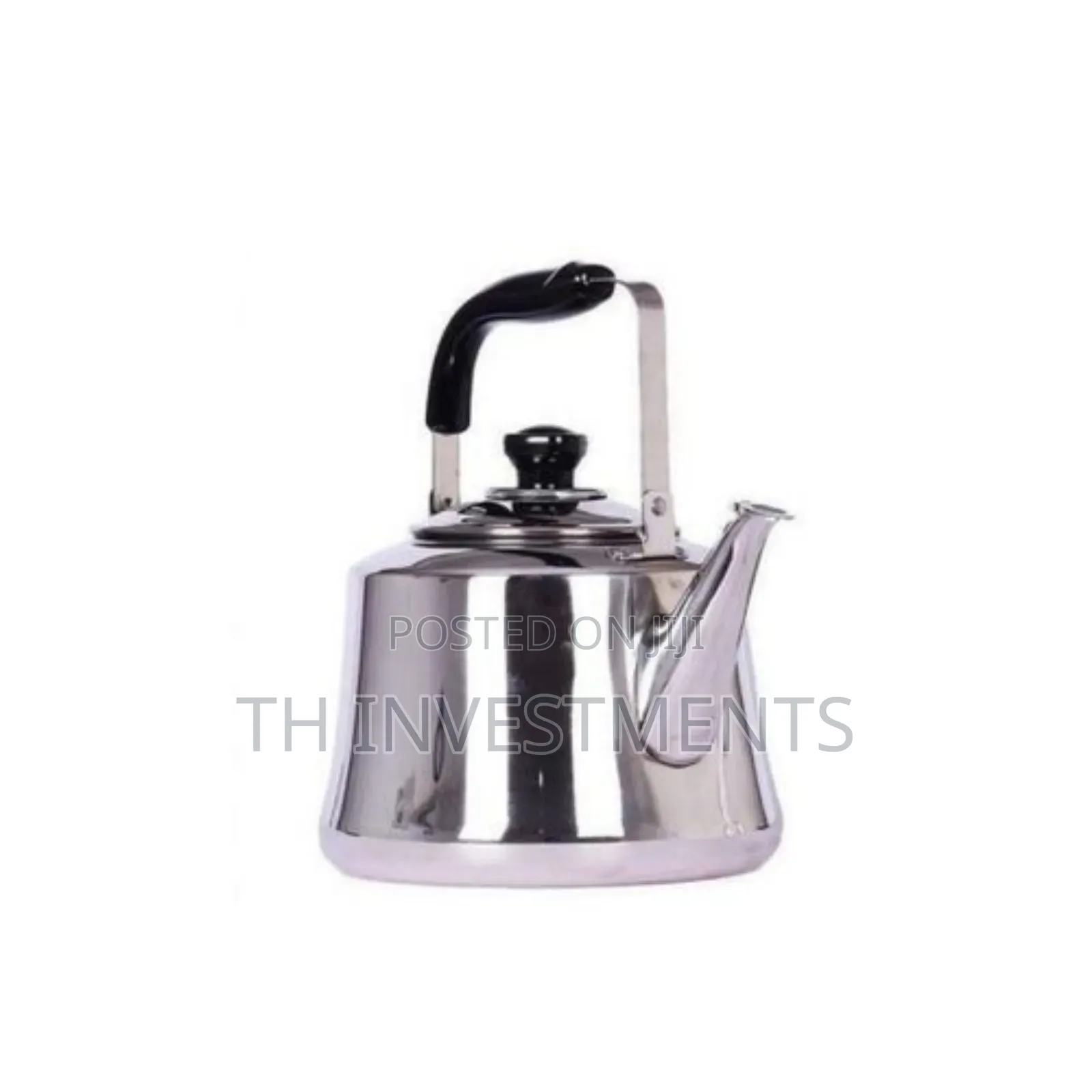 Heavy Duty Non-Electric Whistling Kettle-Silver 