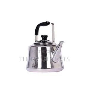 Heavy Duty Non-Electric Whistling Kettle-Silver 