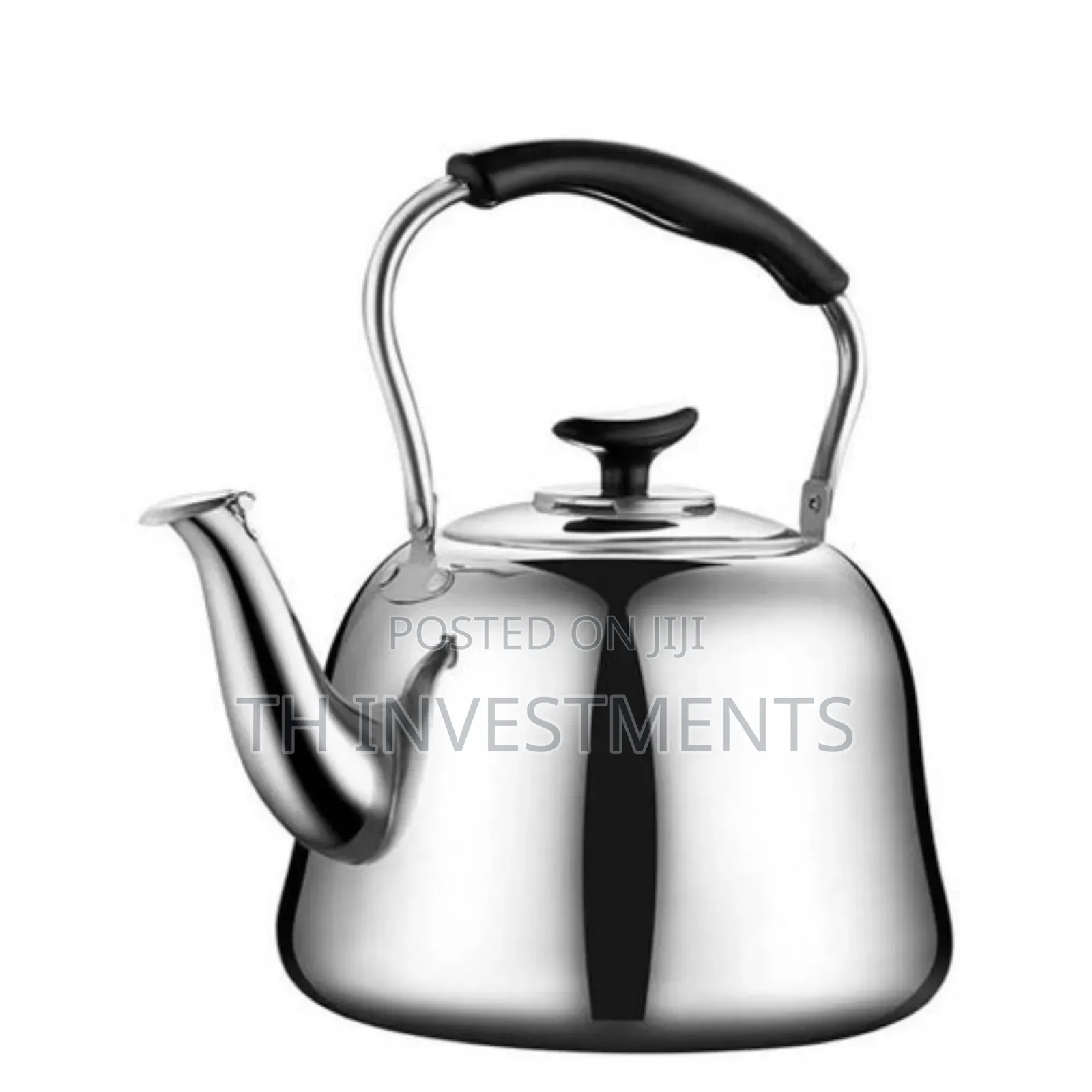 Heavy Duty Non-Electric Whistling Kettle-Silver 