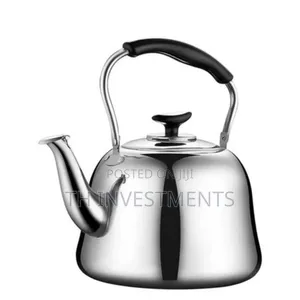 Heavy Duty Non-Electric Whistling Kettle-Silver 