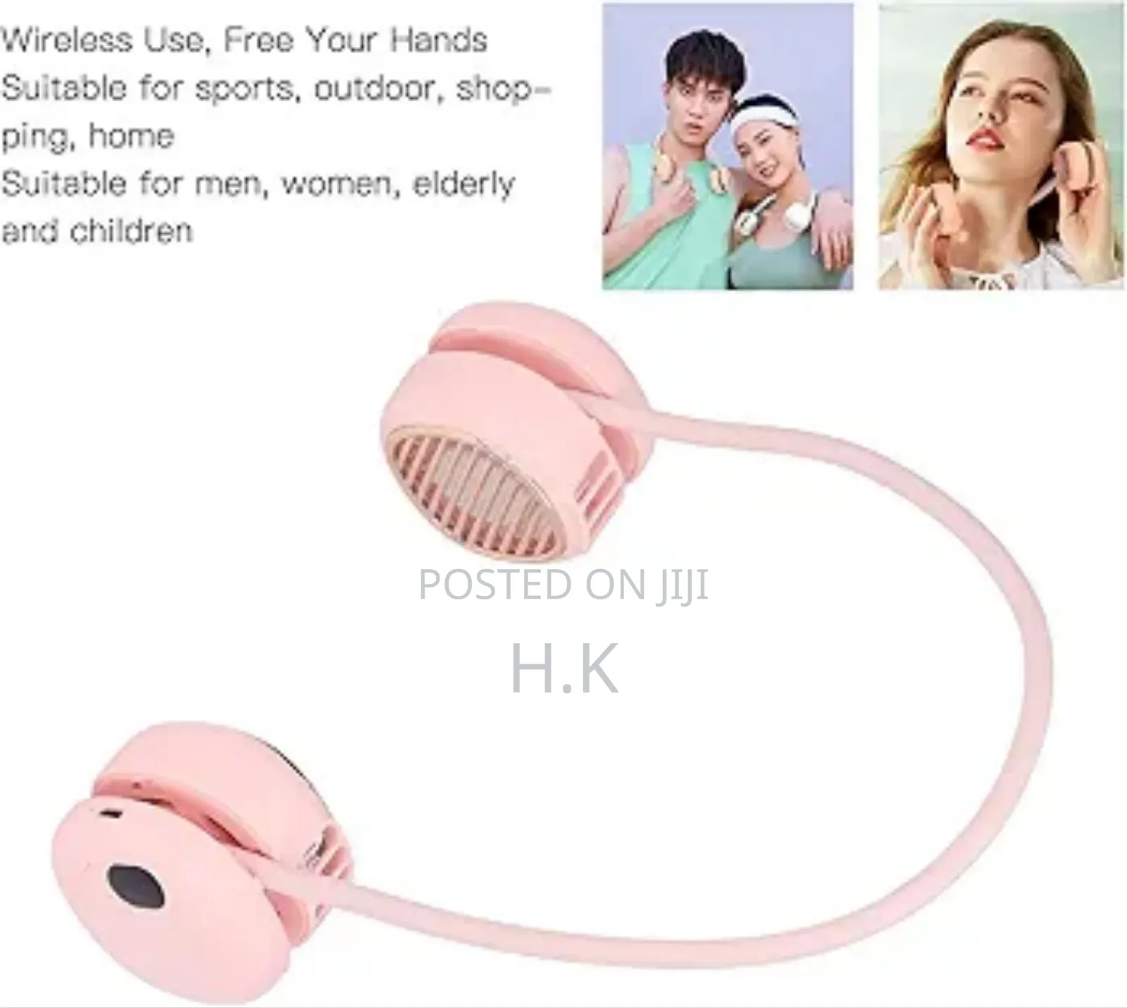 Portable, Wearable Neck Fan.