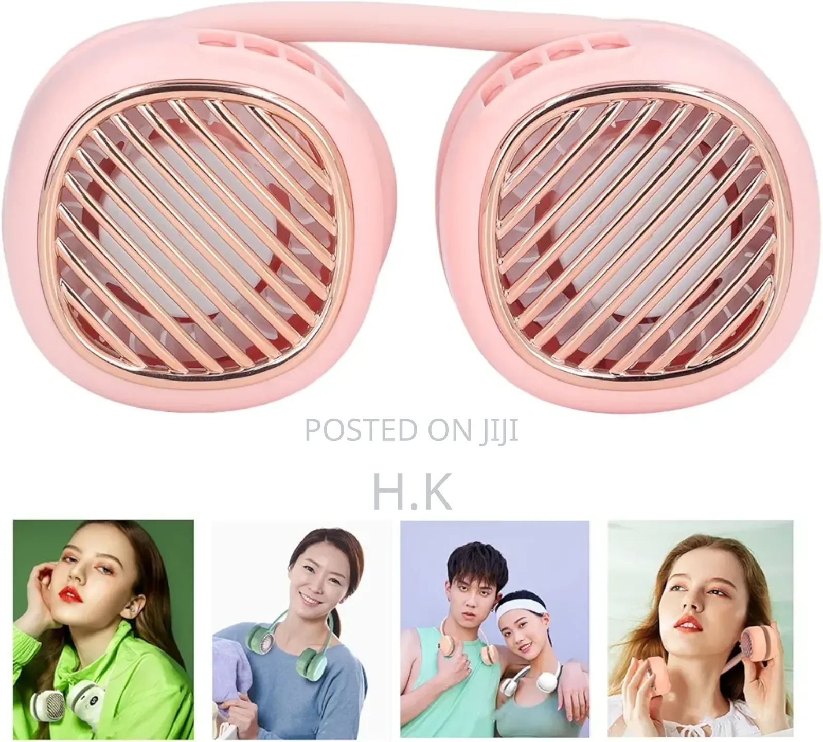 Portable, Wearable Neck Fan.
