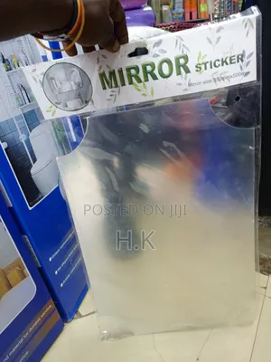 Rectangular Acrylic Mirror Sticker, Sized 350mm X 500mm.
