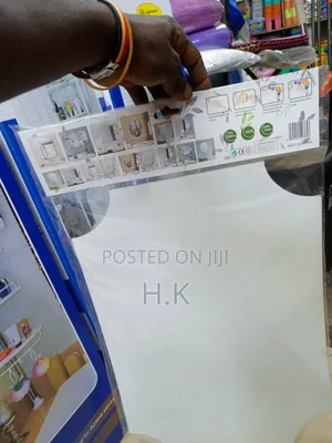 Rectangular Acrylic Mirror Sticker, Sized 350mm X 500mm.
