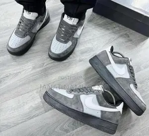 White and Grey Nike Air Sneaker