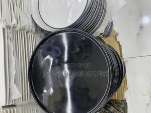 12 Piece Black Dinner Plates