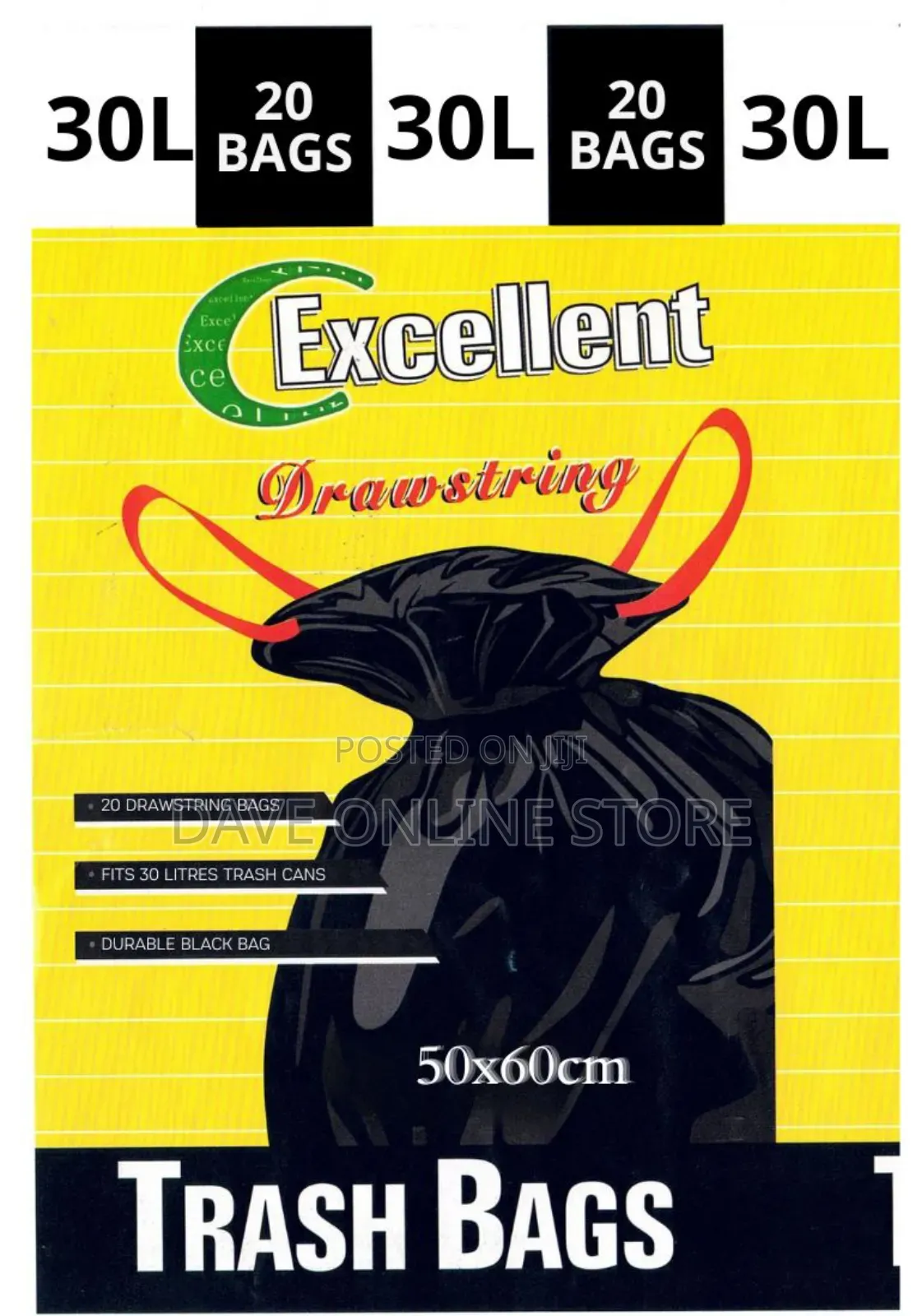 Budget-Line Trash Bag for 30l Garbage Cans