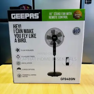 Geepas 16” Stand Fan With Remote