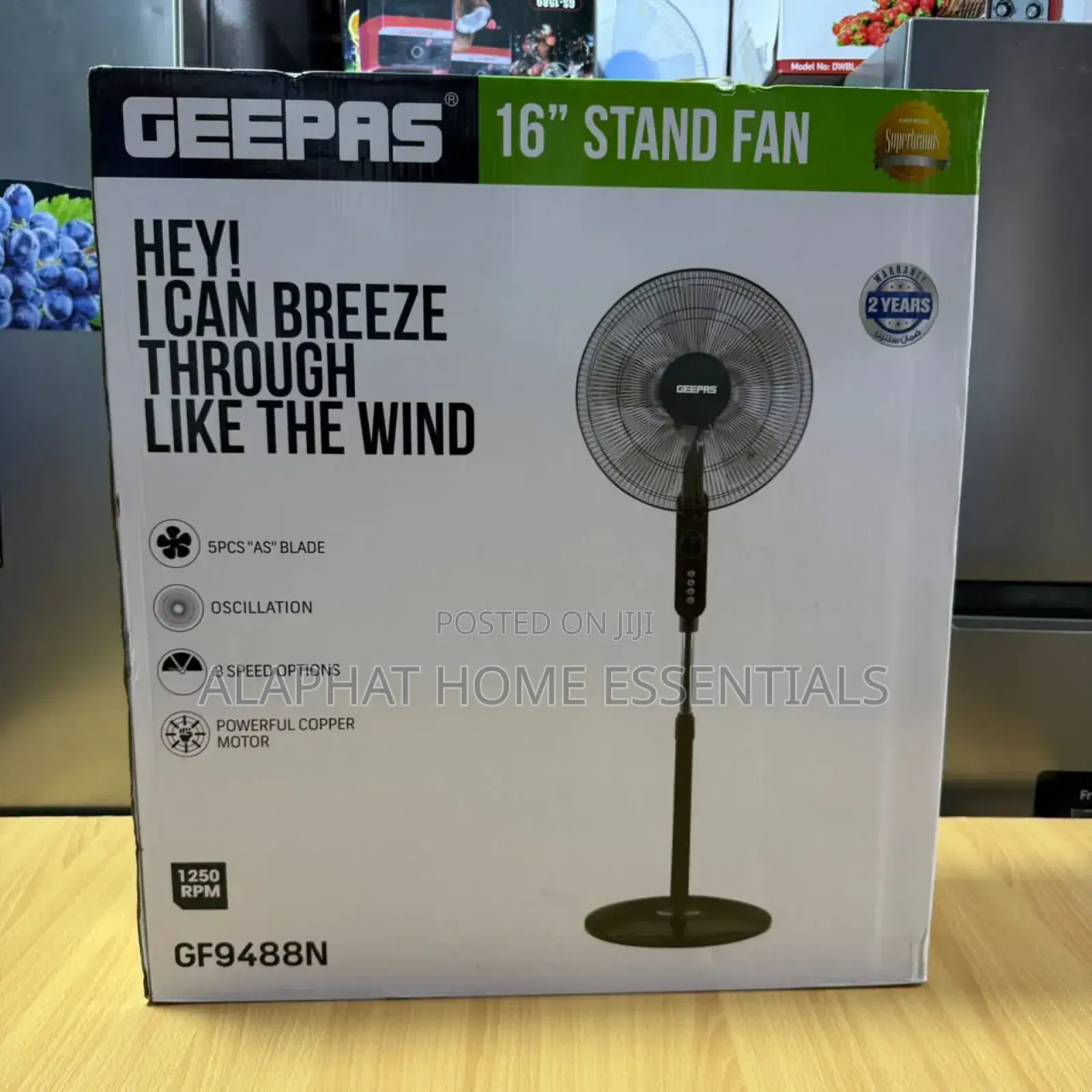 Geepas 16” Stand Fan With Remote