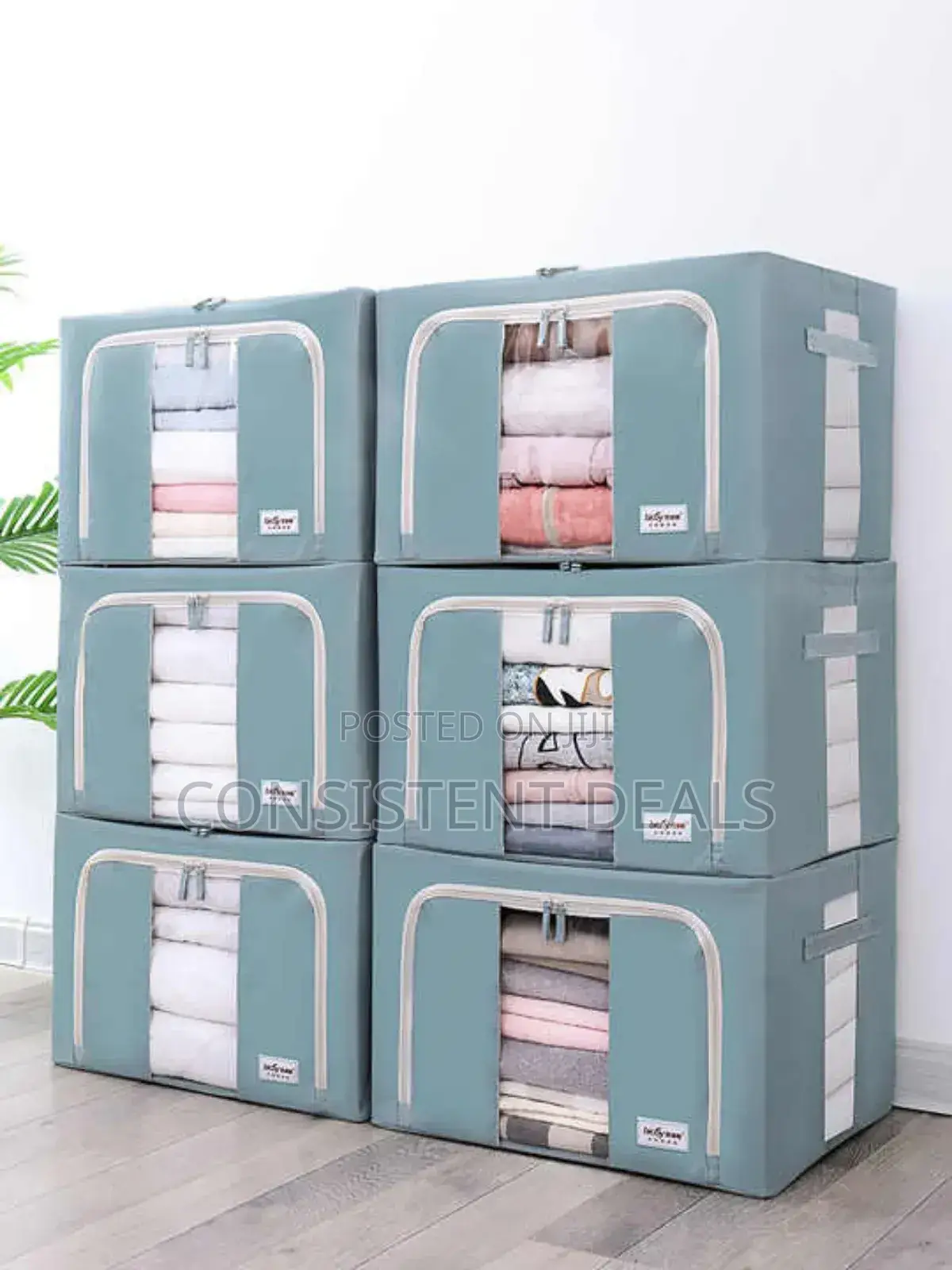 3 Pack Foldable Frame Storage Boxes
