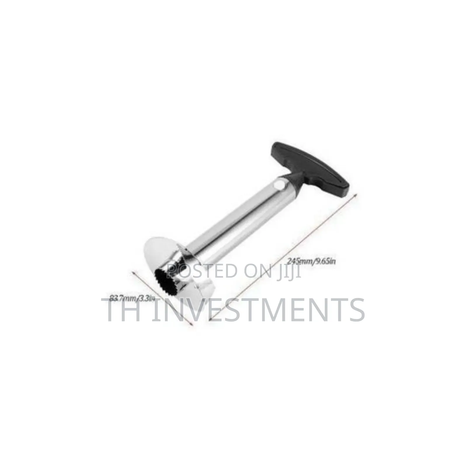 Stainless Steel Pineapple Peeler Cutter - Silver, Black 