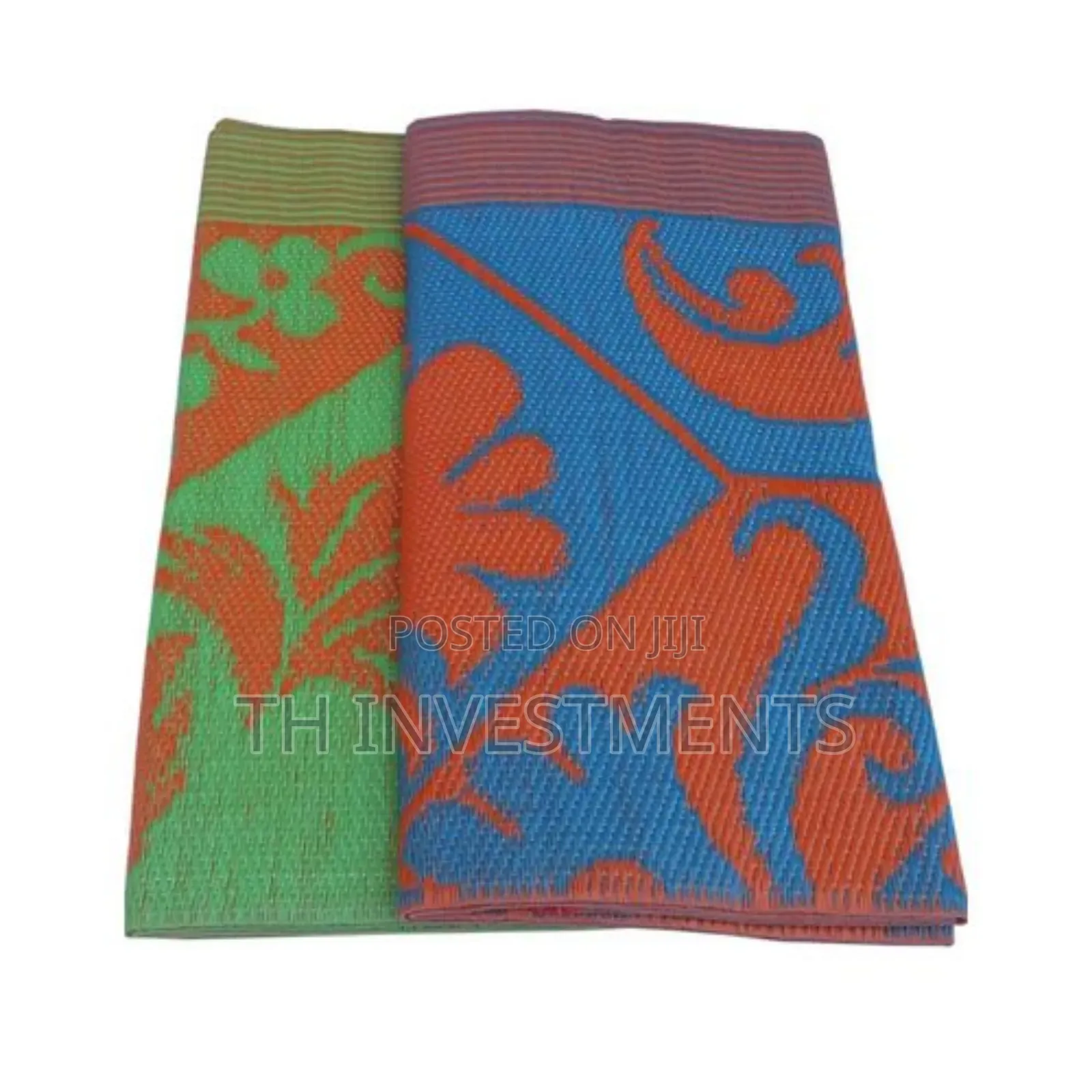 Foldable Plastic Chatai Mat Rectangular Floor Sitting Mat.