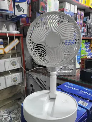 Foldable Rechargeable Cooling Fan-White