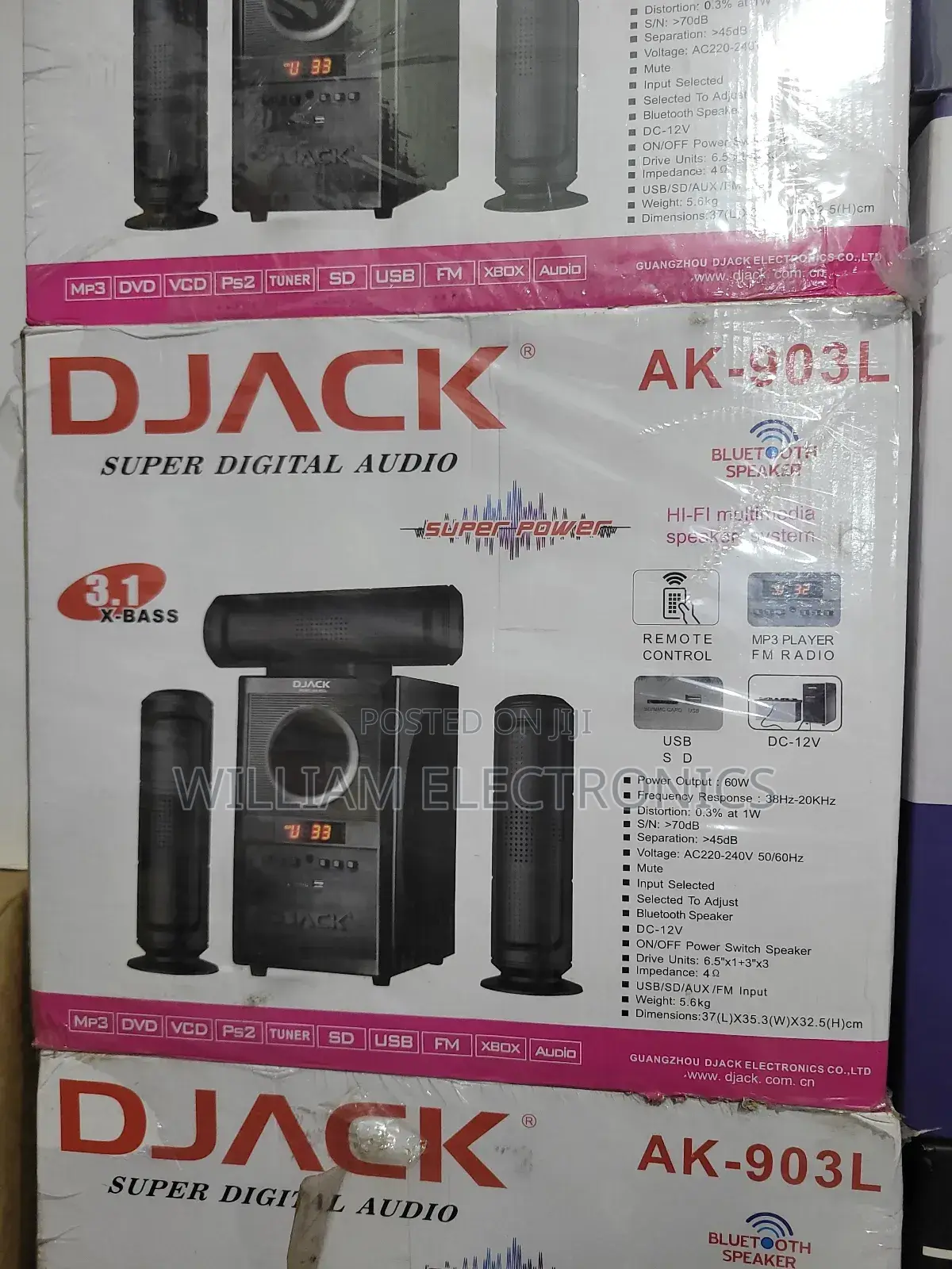 Djack Bluetooth, Fm, Sd Card, Usb Home Theatre Ak-903l