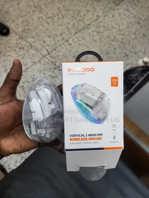 Porodo Vertical Transparent Wireless Mouse
