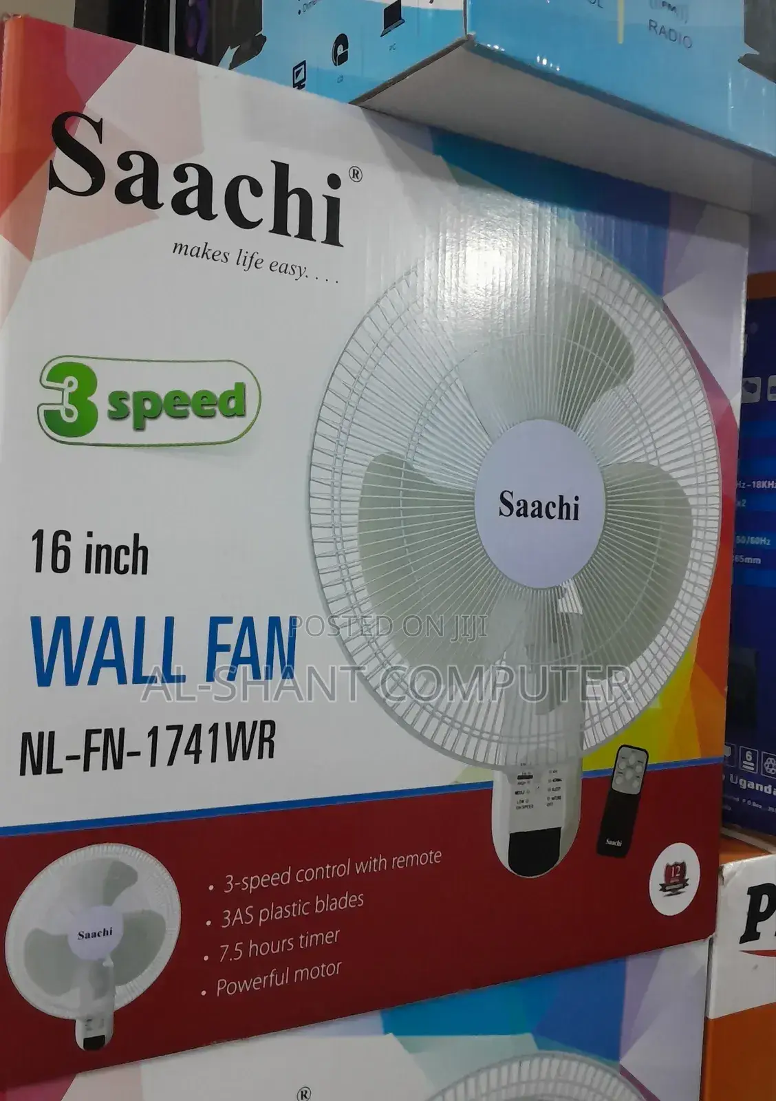 Wall Fan/Saachi Wall Fan With Remote