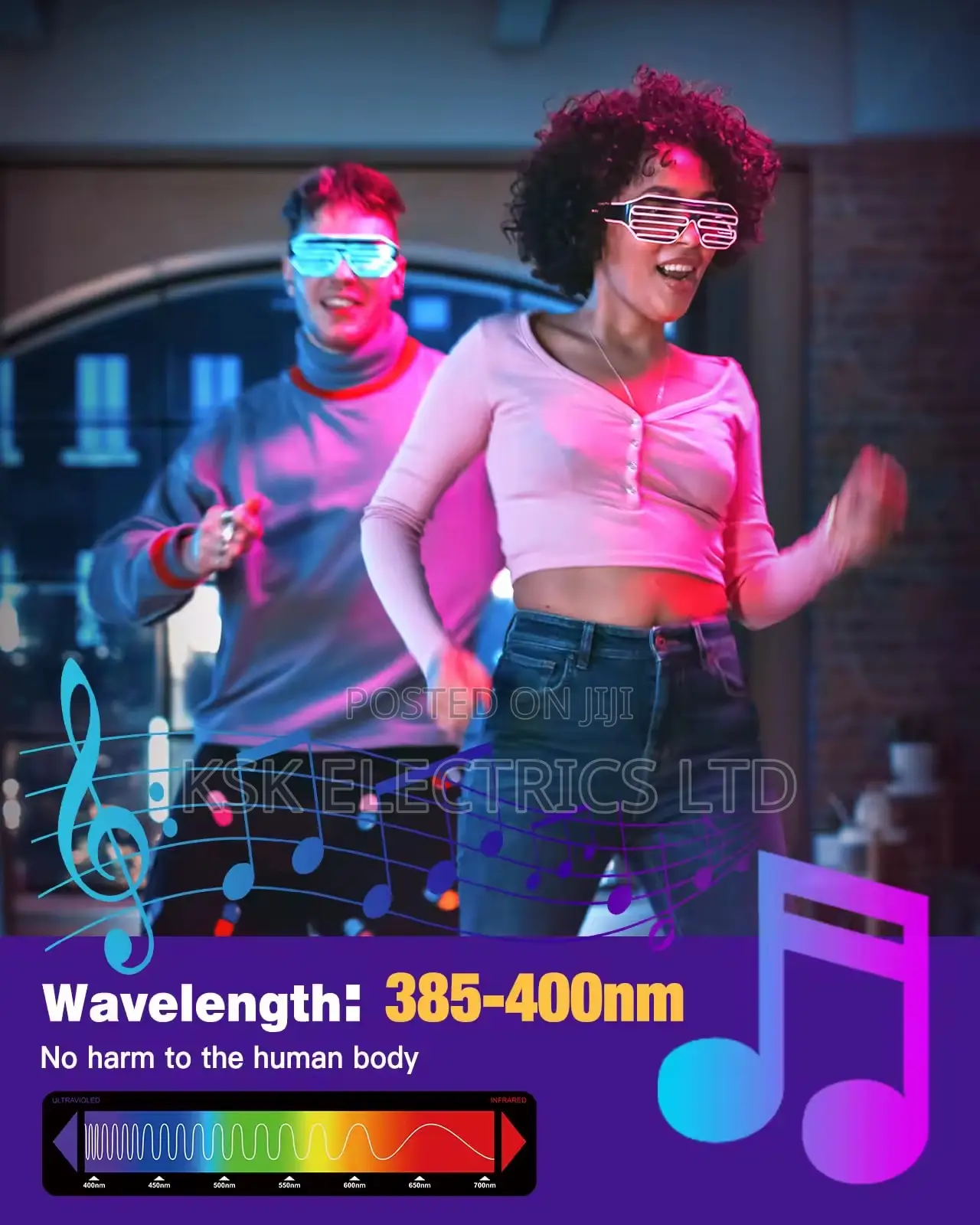 48w Black Light Party Stage Led Light Bar Concert Atmosphere