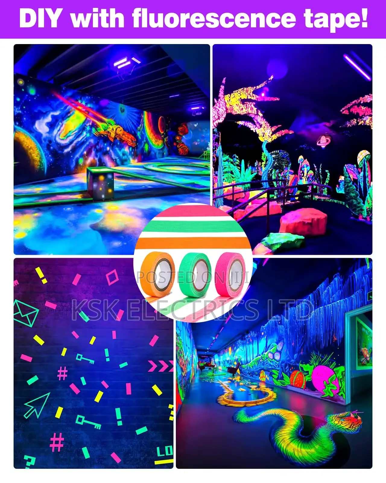 48w Black Light Party Stage Led Light Bar Concert Atmosphere