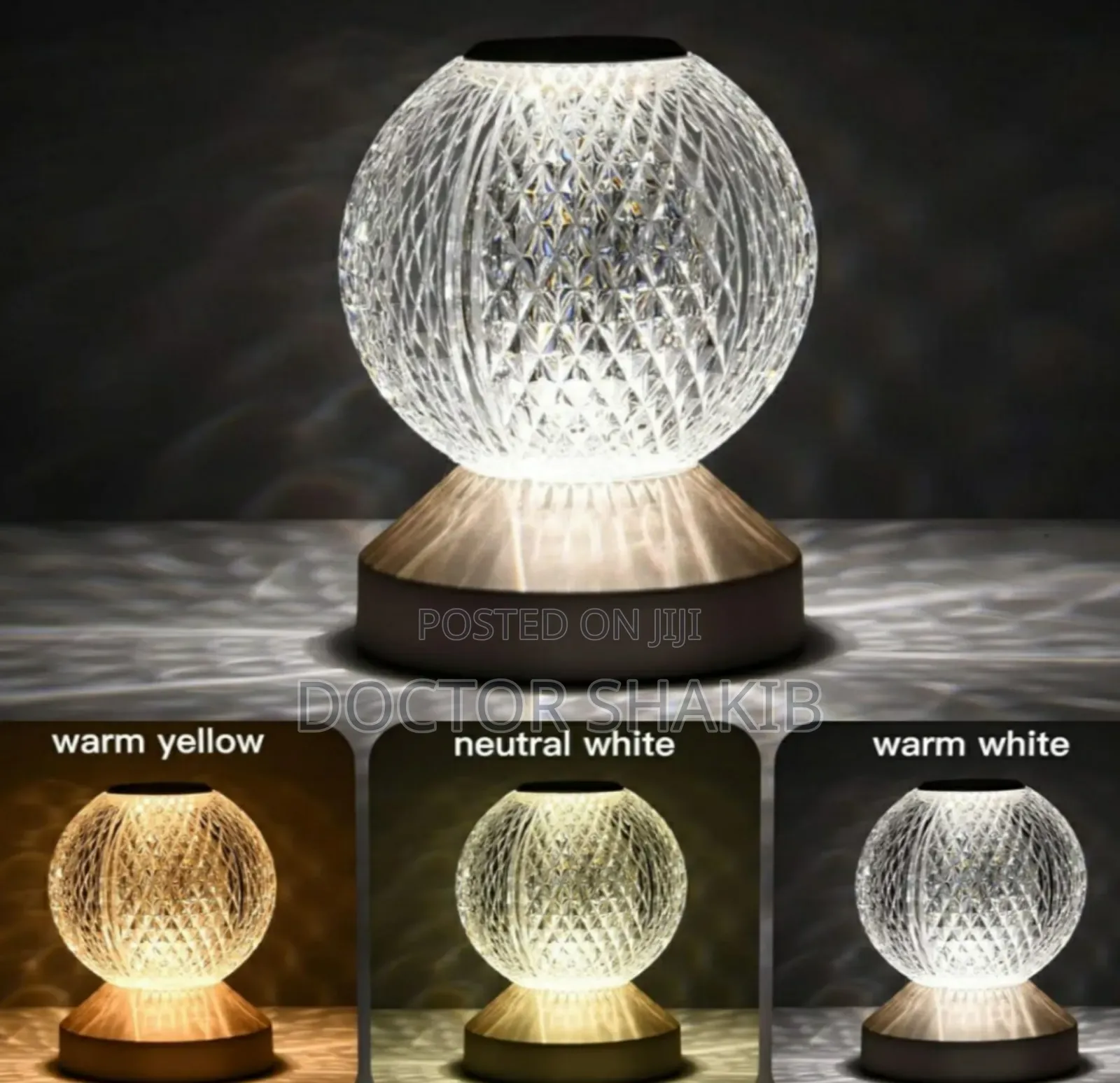 Luxurious Crystal Night Light Desk Lamps