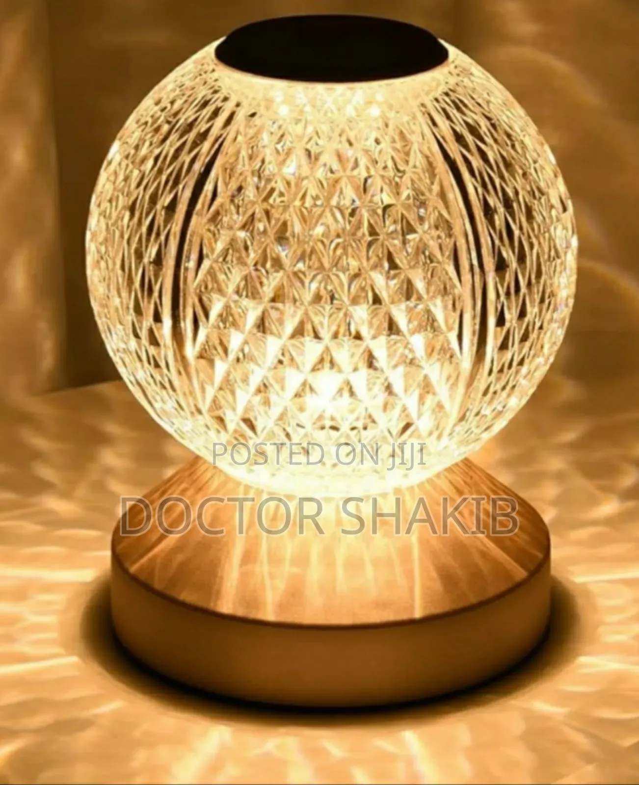 Luxurious Crystal Night Light Desk Lamps