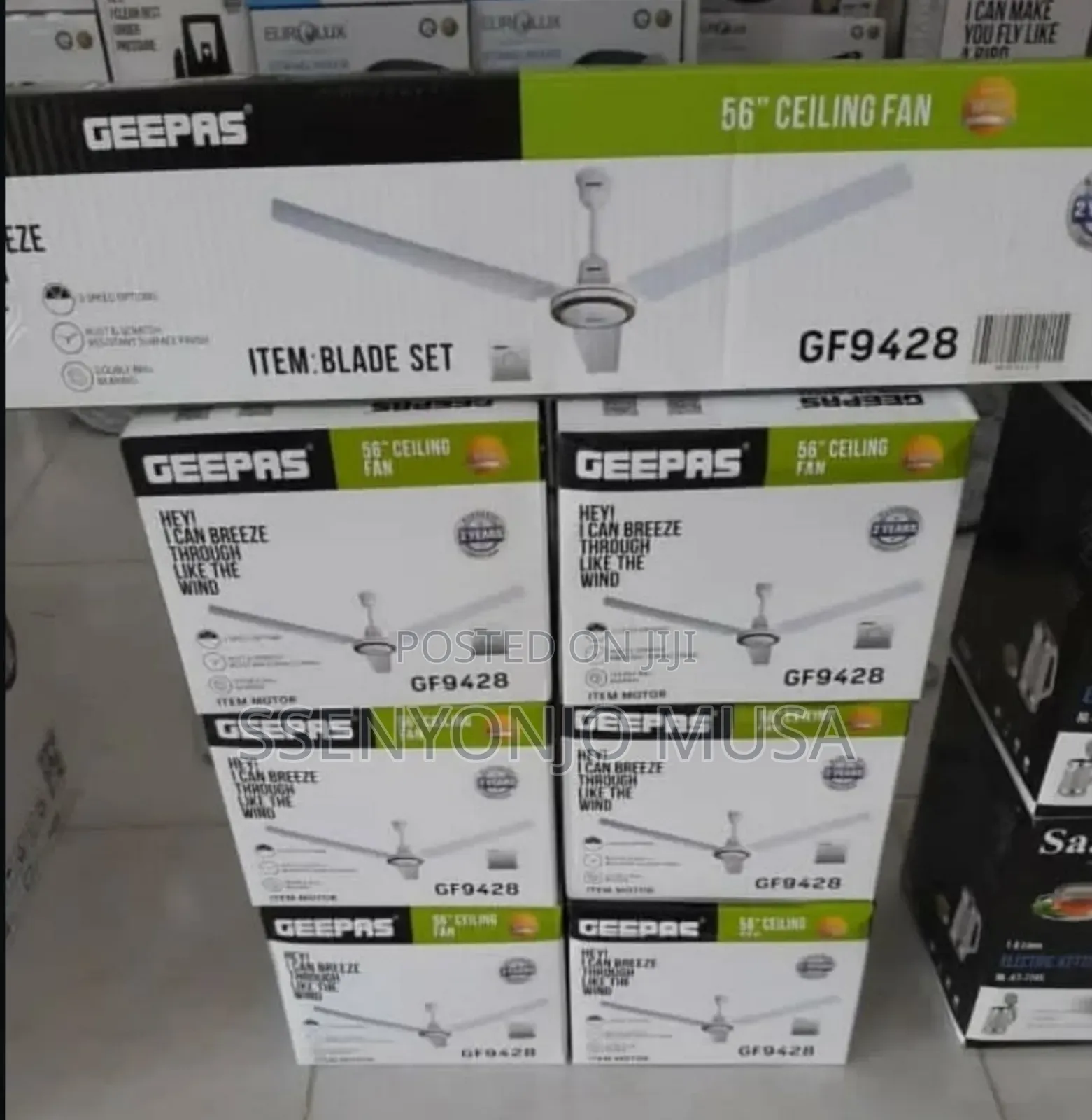 Geepas 56inchs 3-Blade Ceiling Fan