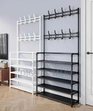 Entryway Coat Rack, 23.62 Inch Wide Hallway Shoe Rack,