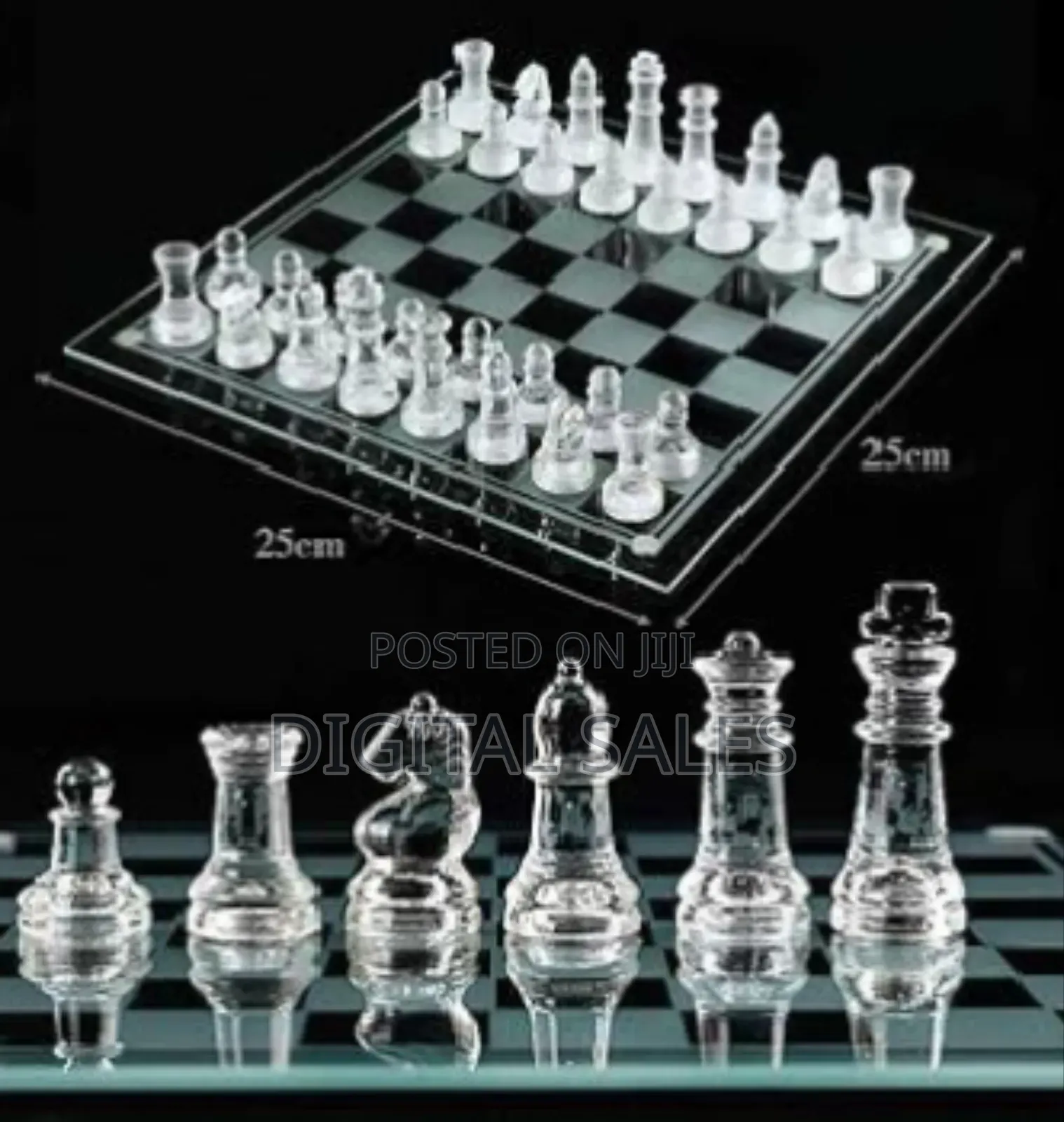 Glass Chess Set