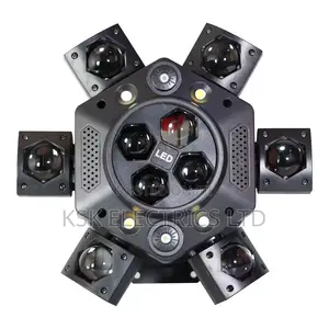 6 Arms Bee Eye Dj Lights RGBW Beam Moving Head Led