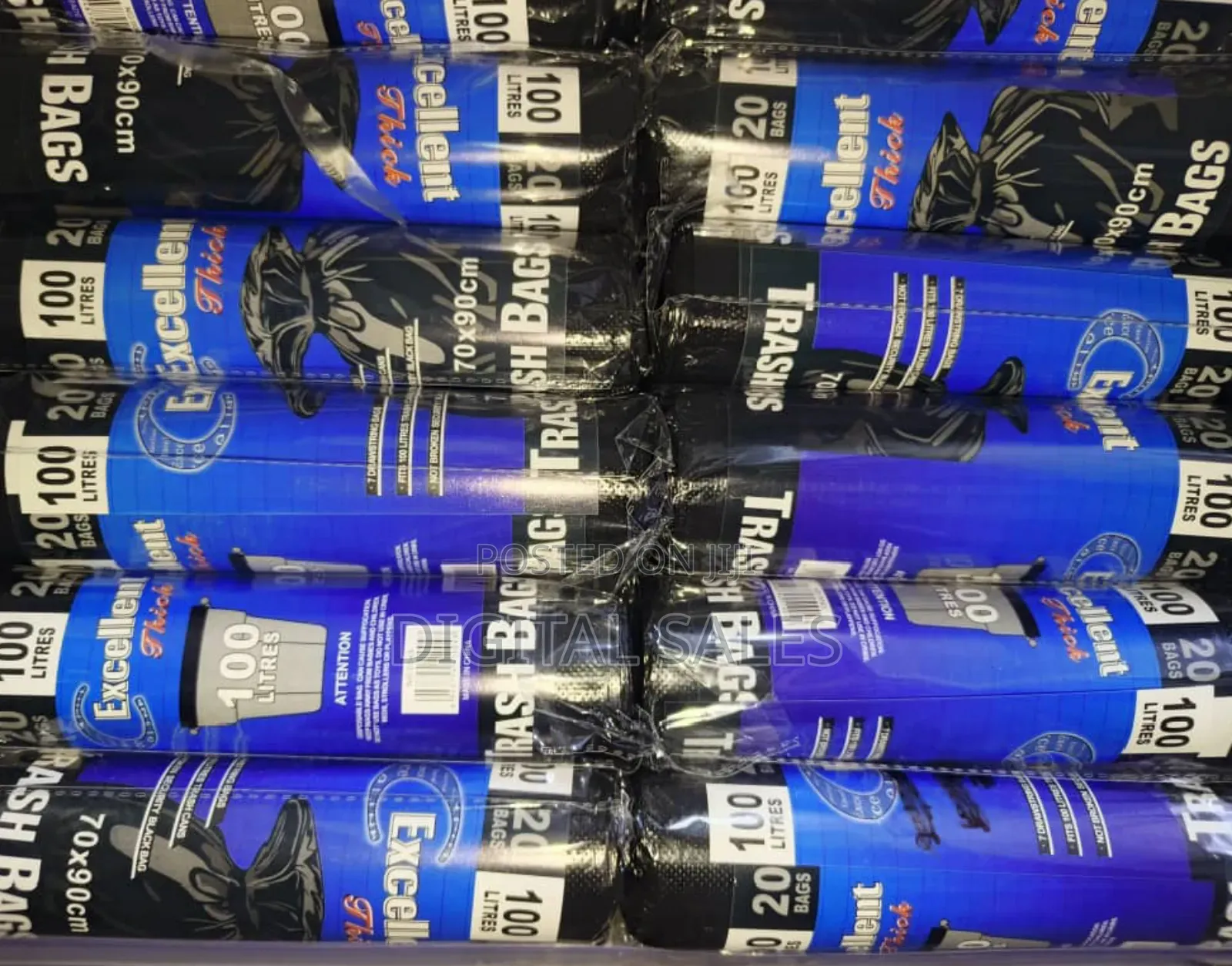 Garbage Bags All Litres Black