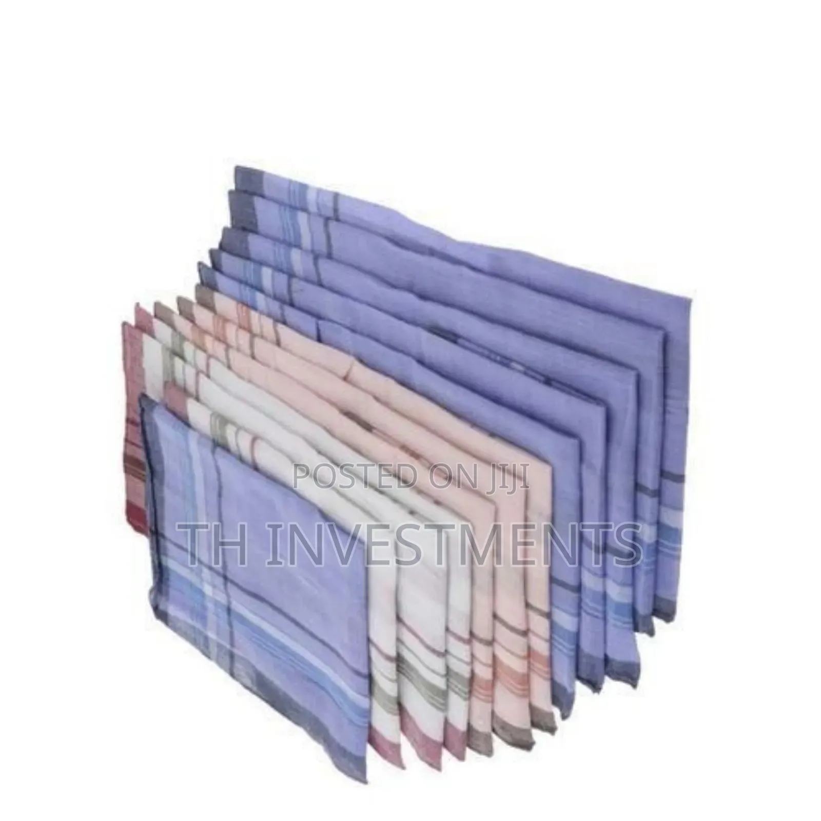 Cotton Handkerchiefs - 12 Pieces - Multicolor