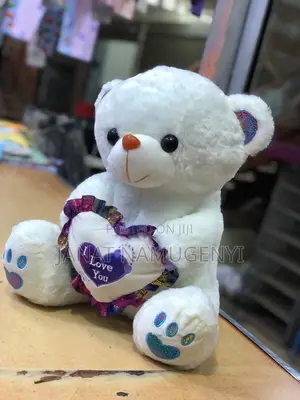 White I Love You Bear