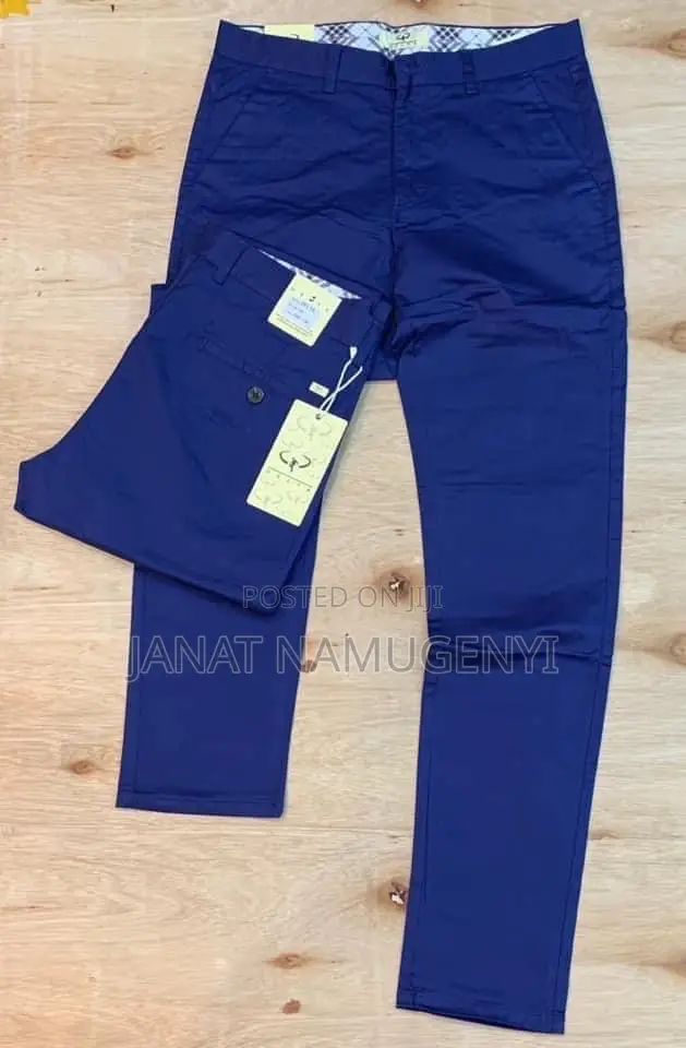 Blue Khaki Trousers Available