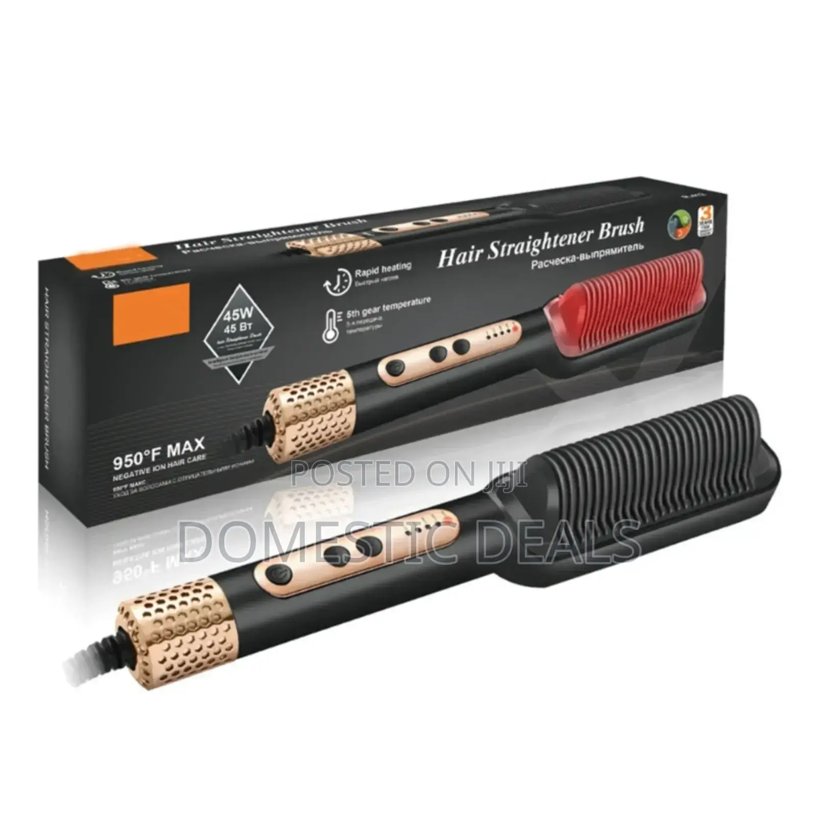 Electric Raf Hair Straightener Brush