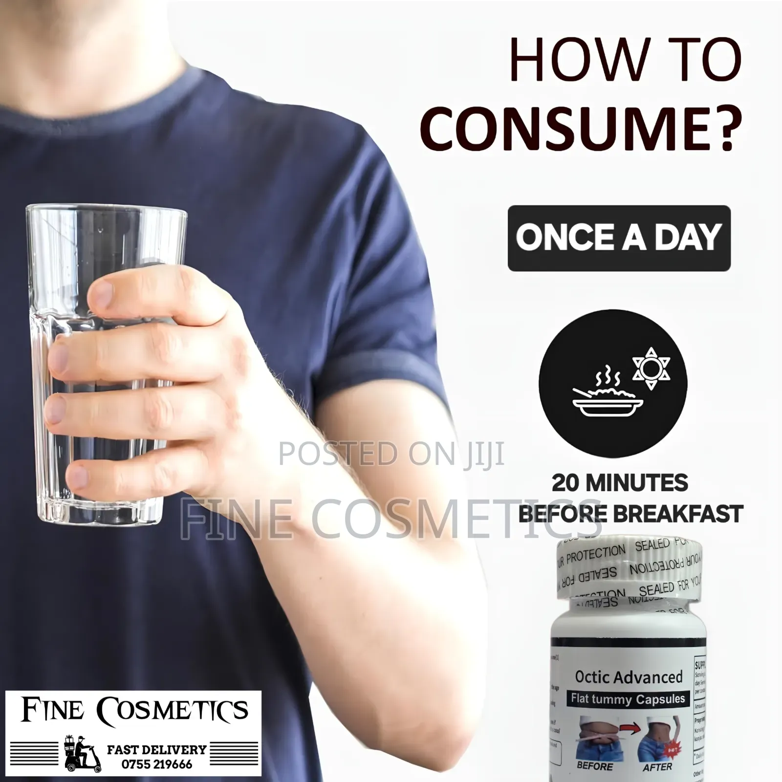 Original Octic Advanced Flat Tummy Upper Body Slimming Pills