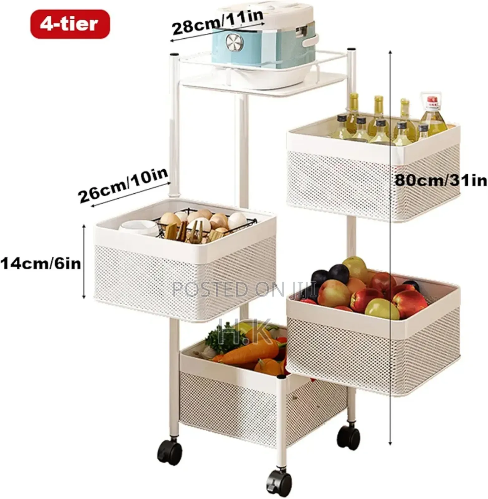 Rotating Kitchen Rack