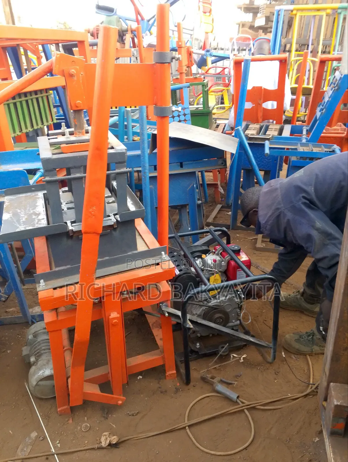 Diesel Engine Block Machine for Two Bricks