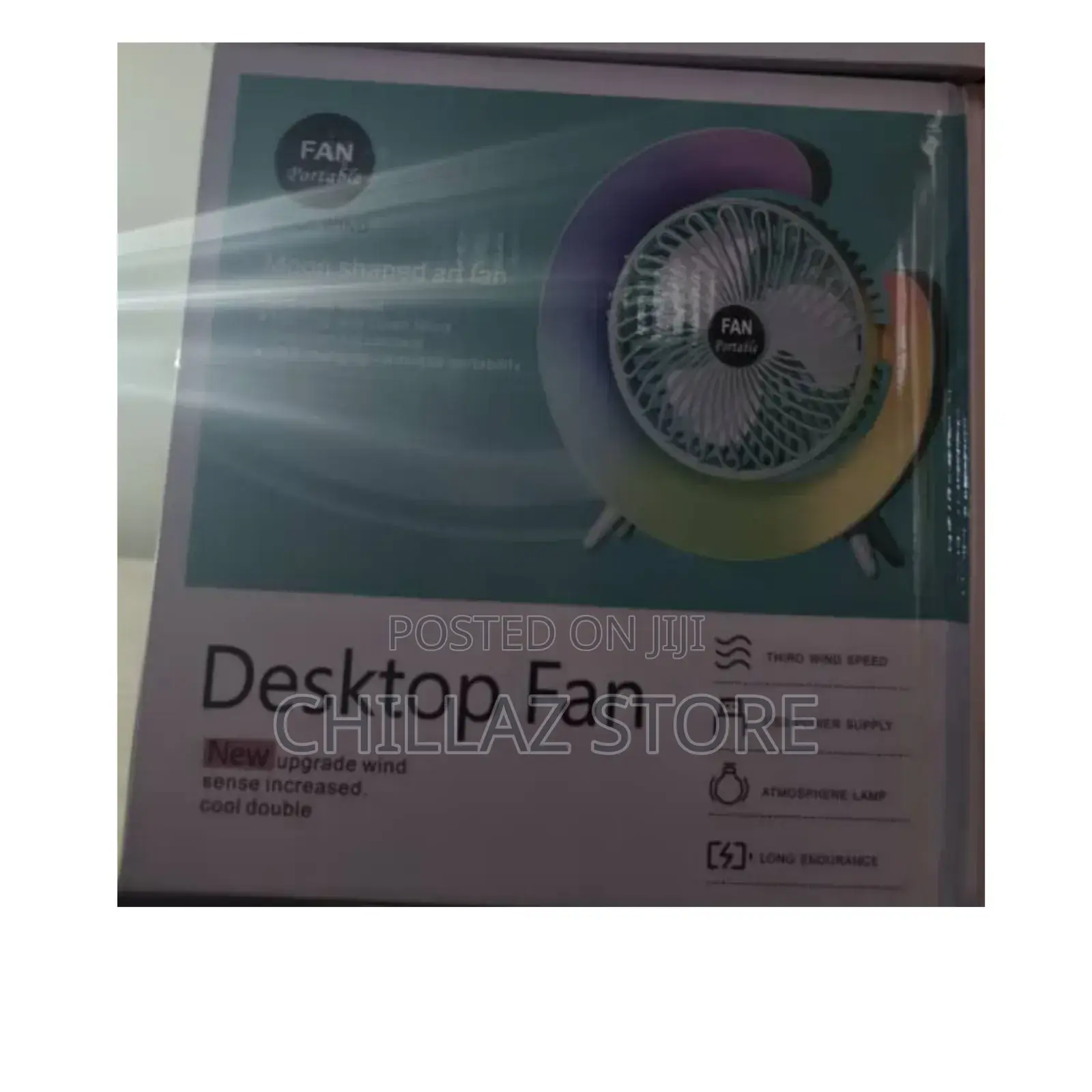 Rechargeable Colorful Desktop Fan.