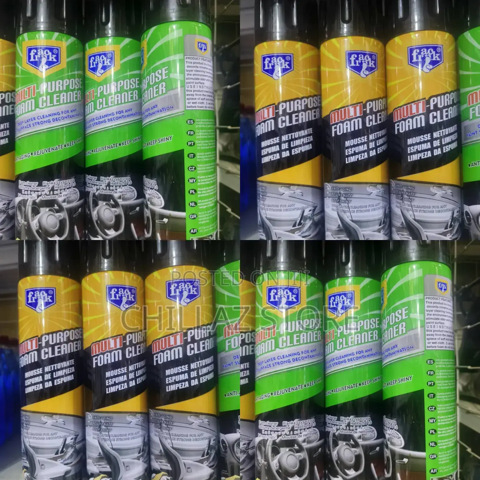 Multi Purpose Foam Cleaner.