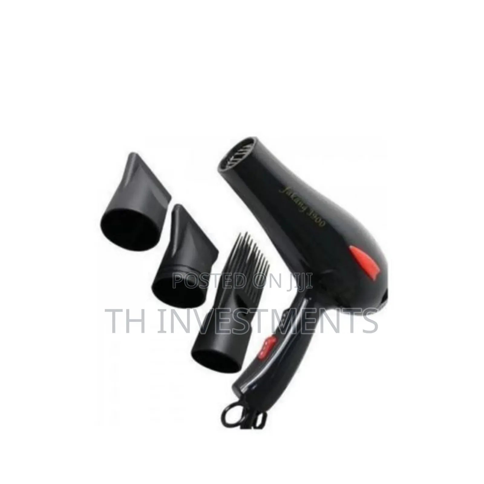 Fakang Professional Salon Hair Dryer - Black 