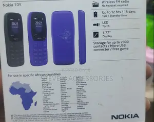 New Nokia 105 Black