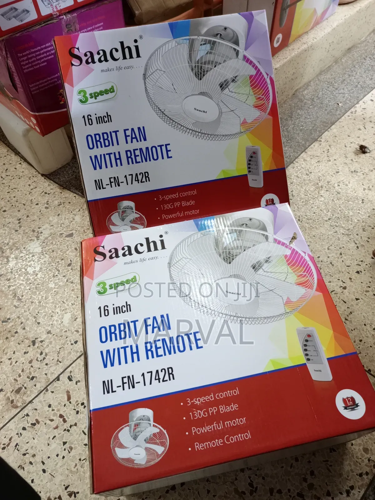 Saachi 16 Inch Orbit Ceiling Fan With Remote
