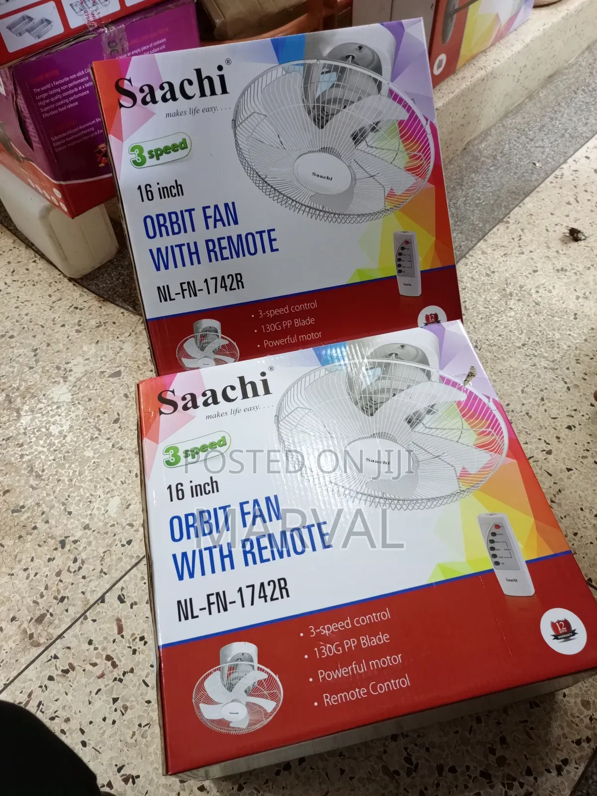 Saachi 16 Inch Orbit Ceiling Fan With Remote