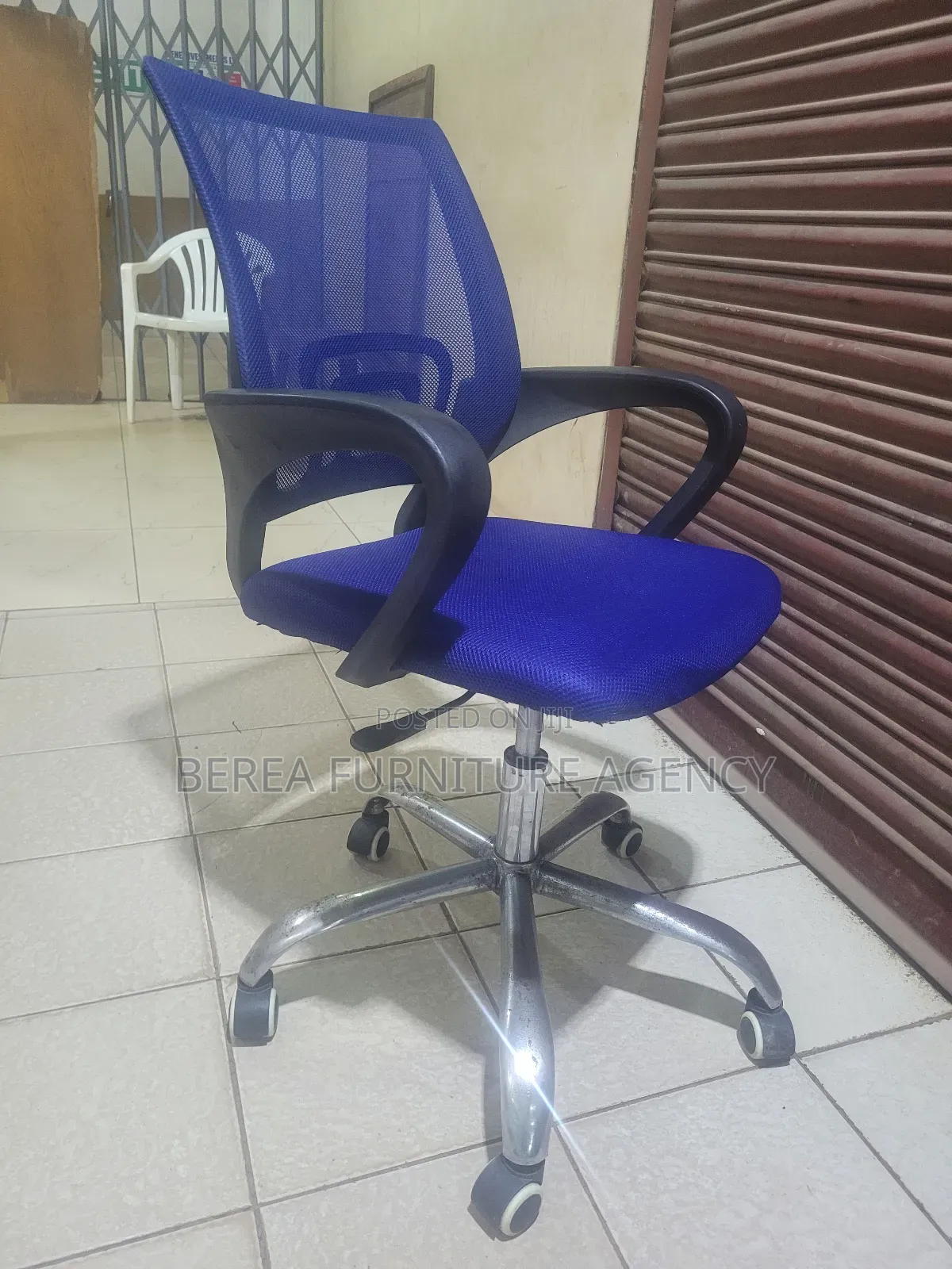 Blue Mesh Office Chair
