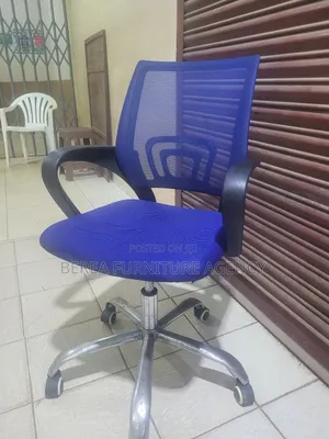 Blue Mesh Office Chair