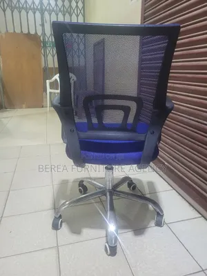 Blue Mesh Office Chair
