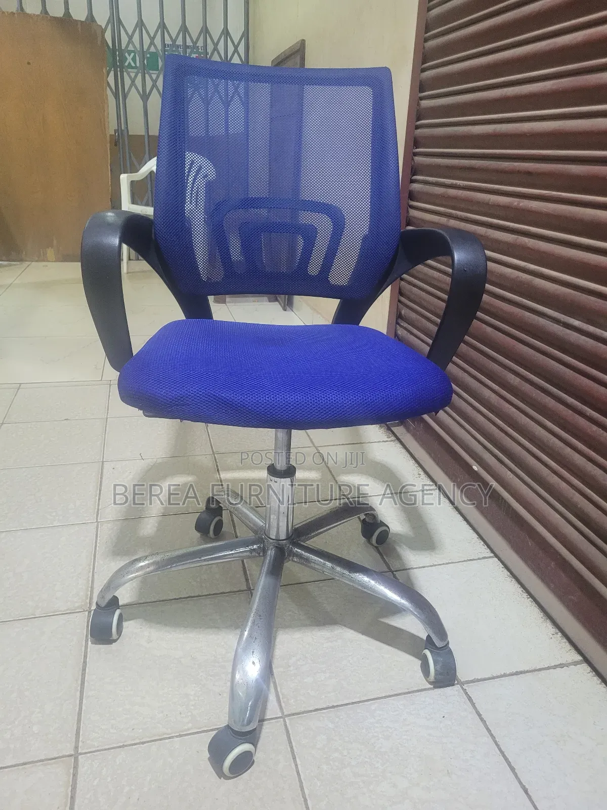 Blue Mesh Office Chair