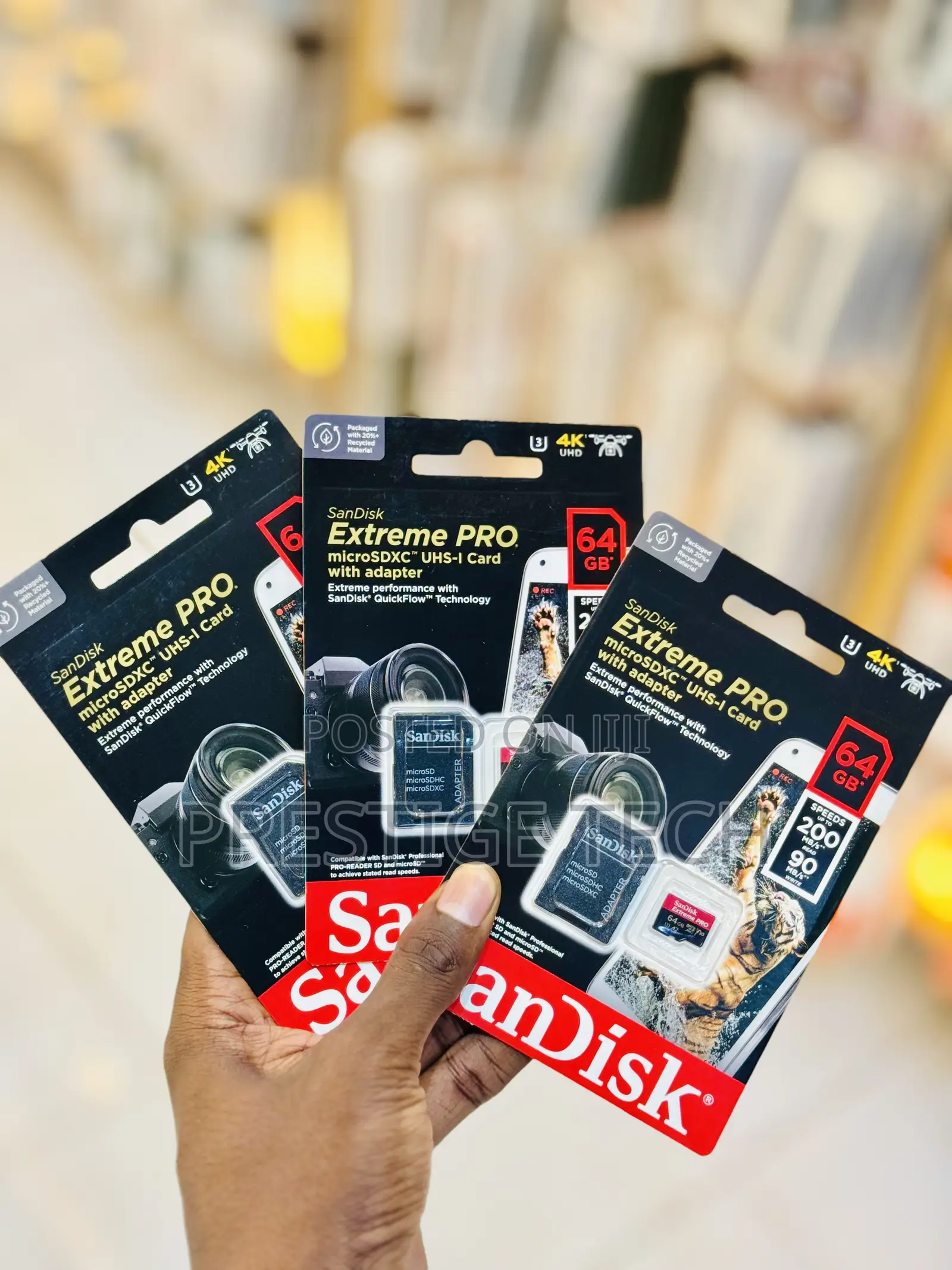 Sandisk 64gb Extreme Pro Microsd / Memory Card 200mb/S